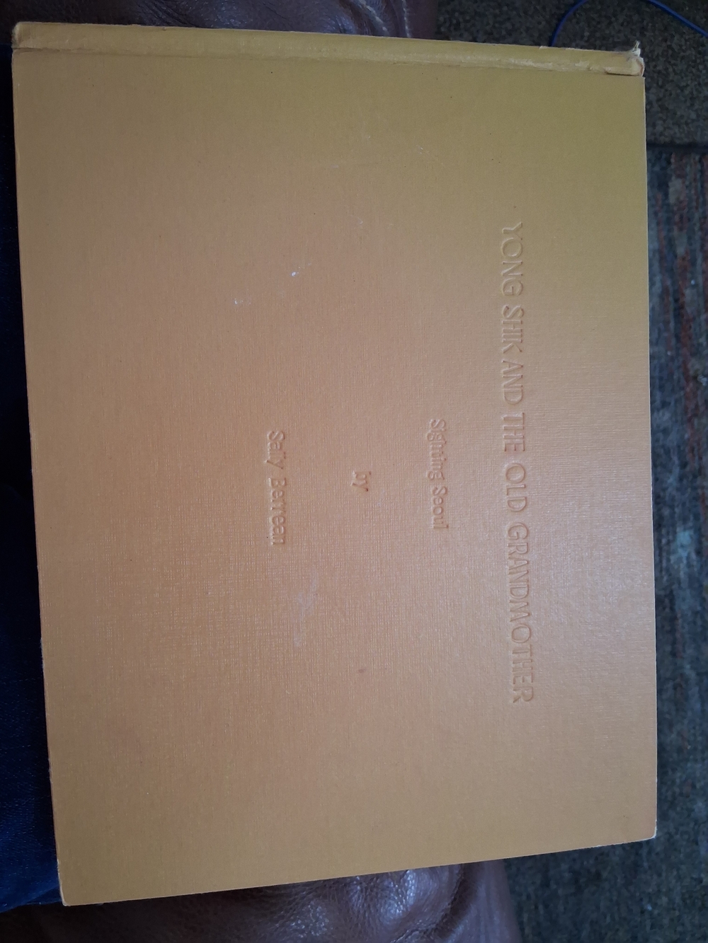 Textured Mustard Yellow Hardcover Book